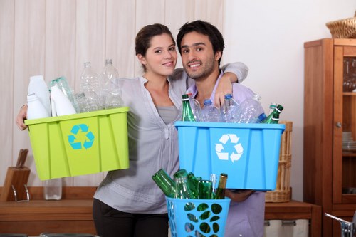 Professional waste removal services in action