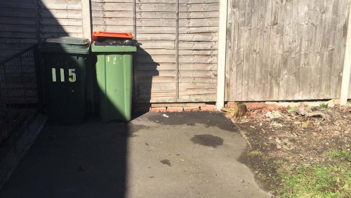 Construction site with a hired skip in Uxbridge